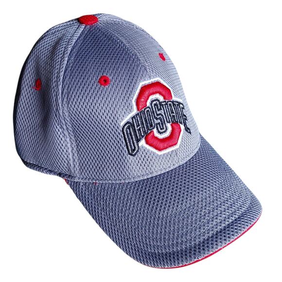 The Ohio State University Buckeyes Top Of The World Hat Cap Red Gray Mesh One Sz - Picture 1 of 8